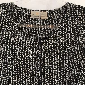 Liz Claiborne size 10 Vintage black and white dress